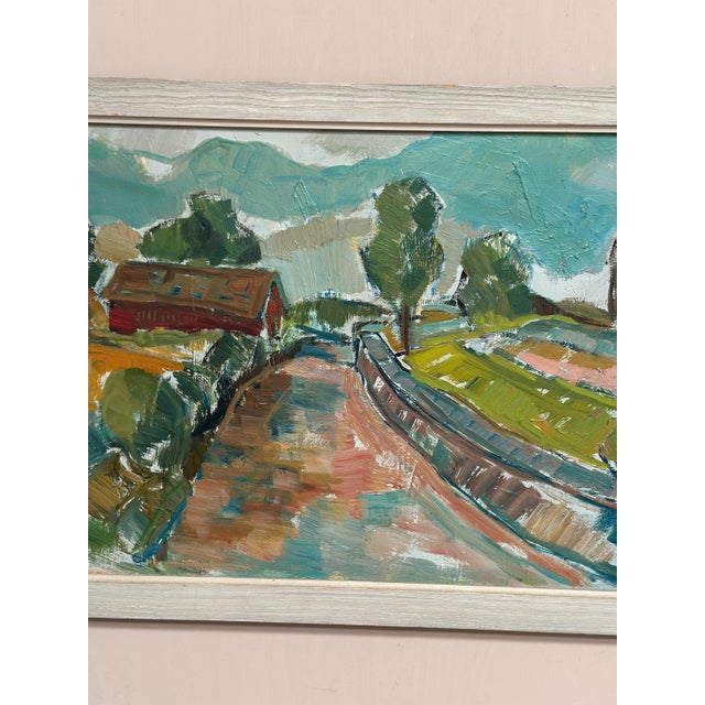 Sture Haglundh, Landscape, 1950s, Oil Painting on Panel, Framed For Sale - Image 18 of 18