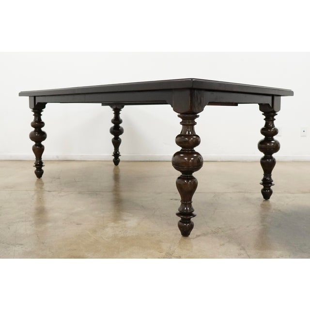 Turned Leg Extendable Dining Table For Sale - Image 4 of 16