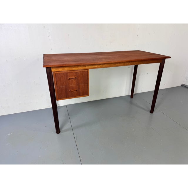 Mid-Century Danish Teak Desk, 1950s For Sale - Image 12 of 15