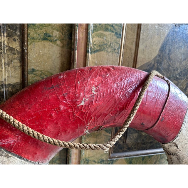 Antique German Lifebuoy with Strong Patina For Sale - Image 4 of 15