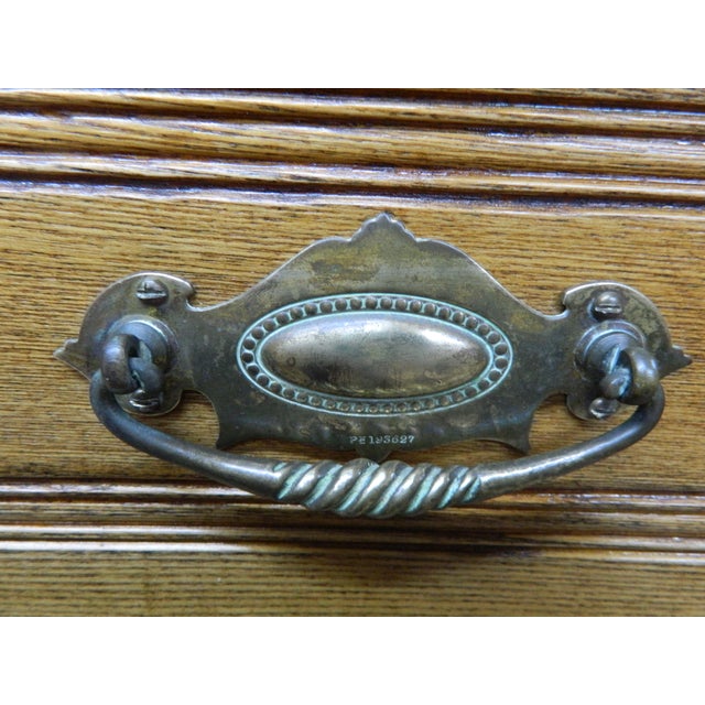 Edwardian Oak Chest of Drawers, 1890s For Sale - Image 13 of 18