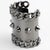 Givenchy Paris High-Gloss Gunmetal Chains and Studs Cuff Bracelet For Sale - Image 9 of 16