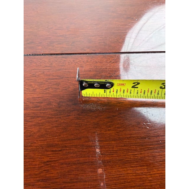 1990s Polo Ralph Lauren Henredon Mahogany Carved Safari Collection Wood Coffee Table For Sale - Image 9 of 10