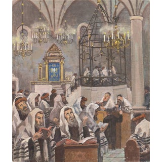 'Polish Orthodox Judaica' by Mieczyslaw Watorski, Circa 1950 For Sale