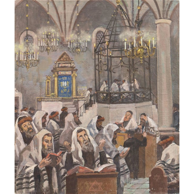 'Polish Orthodox Judaica' by Mieczyslaw Watorski, Circa 1950 For Sale