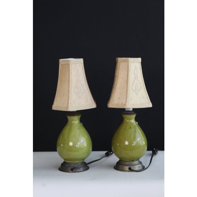 Mid 20th Century Petite Pair Bitossi Influence Lamps - a Pair For Sale - Image 9 of 12