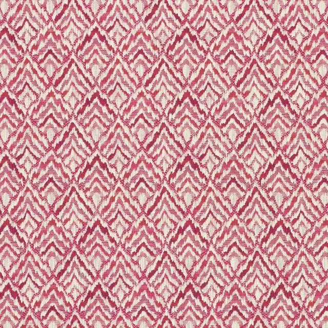 Contemporary Sample - Schumacher Halcyon Fabric in Fuchsia For Sale - Image 3 of 3