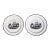 Liverpool Pearlware Naval Battle Plates, Pair, Circa 1800 For Sale