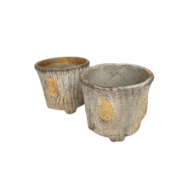 French 19th Century French Faux Bois Planters, a Pair For Sale - Image 3 of 13