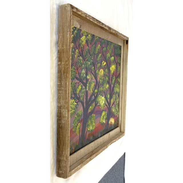 Original Signed and Framed Primitive Outsider Art Acrylic on Canvas by Ernie Faragoi (Florida, Present Day) For Sale - Image 10 of 12