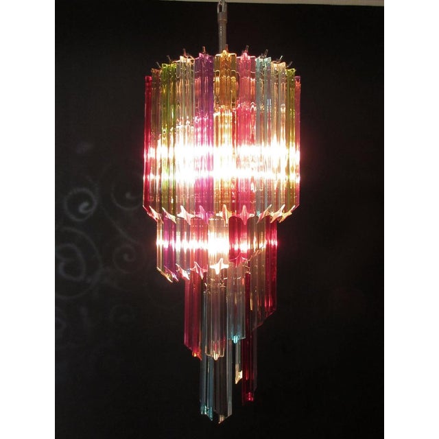 Murano Multicolor Mariangela Chandelier , 1990 For Sale - Image 9 of 16
