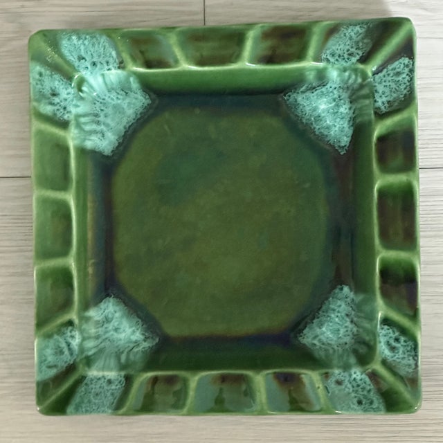 Mid Century Drip Glaze Ashtray-Cache All For Sale - Image 4 of 5