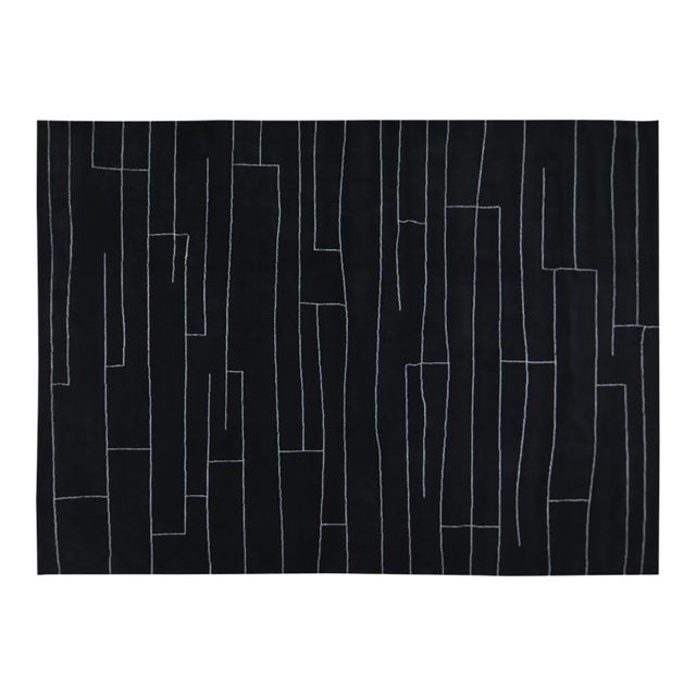 Moroccan Hand Knotted Wool Rug,10'1"X14' For Sale