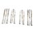 Silver Cocktail Knives and Forks -Set of 12 For Sale