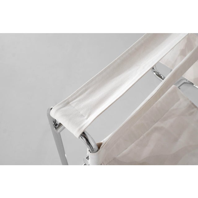 1970s B3 Wassily Armchair in Fabric by Marcel Breuer for Bononia, Italy, 1925 For Sale - Image 5 of 18