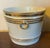 Ceramic Antique 19th Century Vienna Porcelain Gold & White Cachepot Flower Pot Planter Jardiniere For Sale - Image 7 of 14
