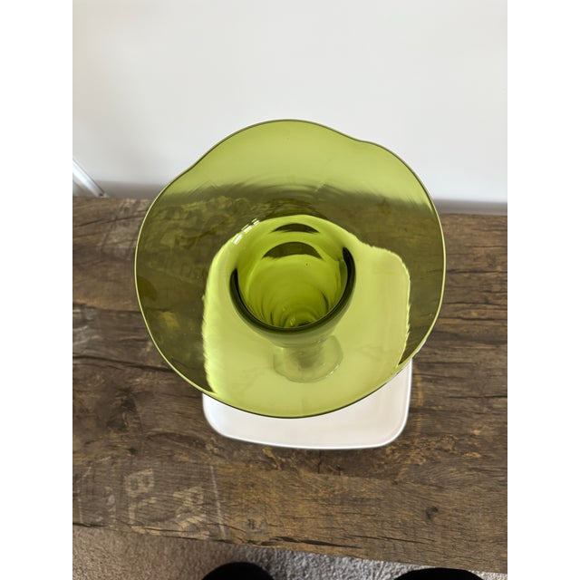 Mid-Century Modern Vintage Mid-Century Modern Trumpet Vase For Sale - Image 3 of 5