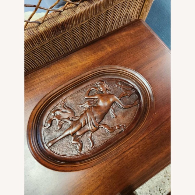 Vintage Louis XV Walnut Side Table For Sale - Image 4 of 4