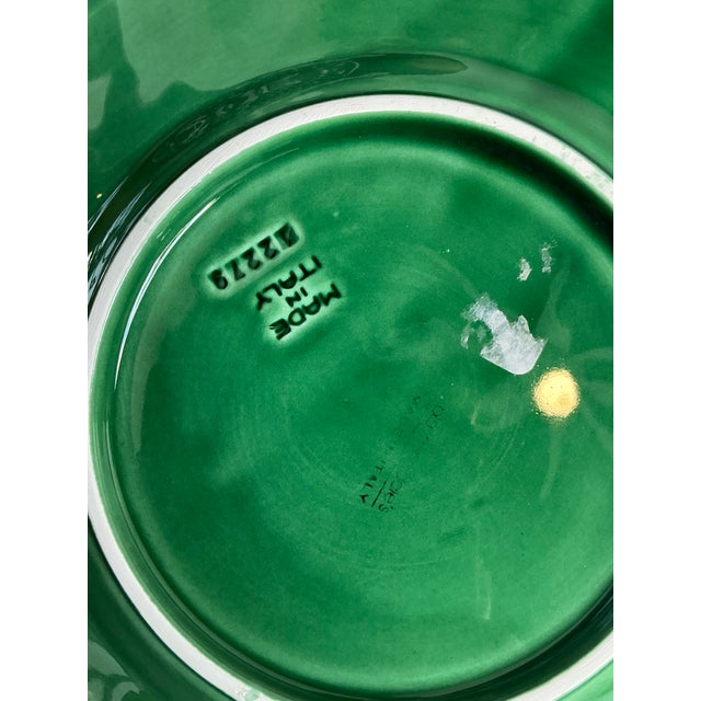 Late 20th Century Vintage Boho Italian Glazed Ceramic Plates - Set of 12 For Sale - Image 5 of 7