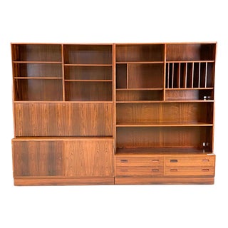 Danish Modular Rosewood Bookcases by Hundevad & Co., 1960s, Set of 2 For Sale