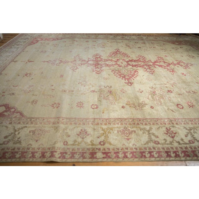1950s Vintage Distressed Amritsar Carpet - 9' x 11'9" For Sale - Image 5 of 14