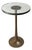 Mid C Bronze Thick Glass Side Table For Sale