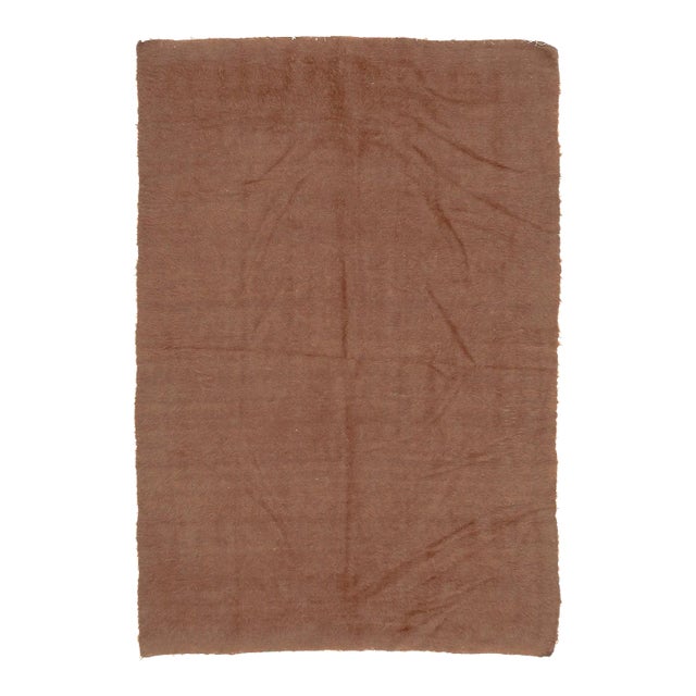 Mid 20th Century Brown Vintage Blanket Kilim Rug For Sale