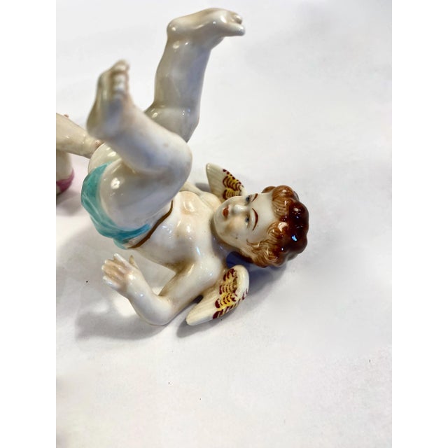 Late 19th Century Capo Di Monte Set of 4 Putti For Sale - Image 5 of 6