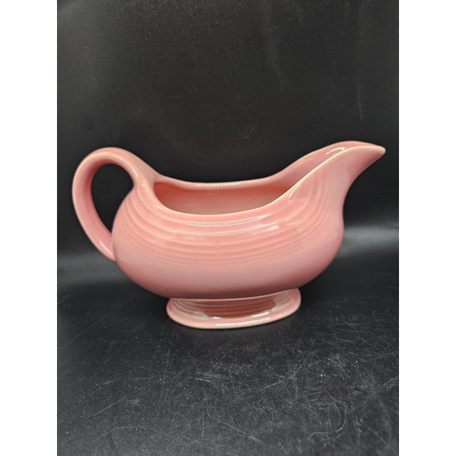 Vintage Homer Laughlin China Company Rose Pink Fiesta Gravy Boat