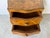 1970s Vintage Italian Burl Olive Wood Parquetry Two-Drawer Miniature Chest With Shell Handles For Sale - Image 5 of 12