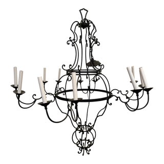Formations Iron Chandelier for Holly Hunt For Sale