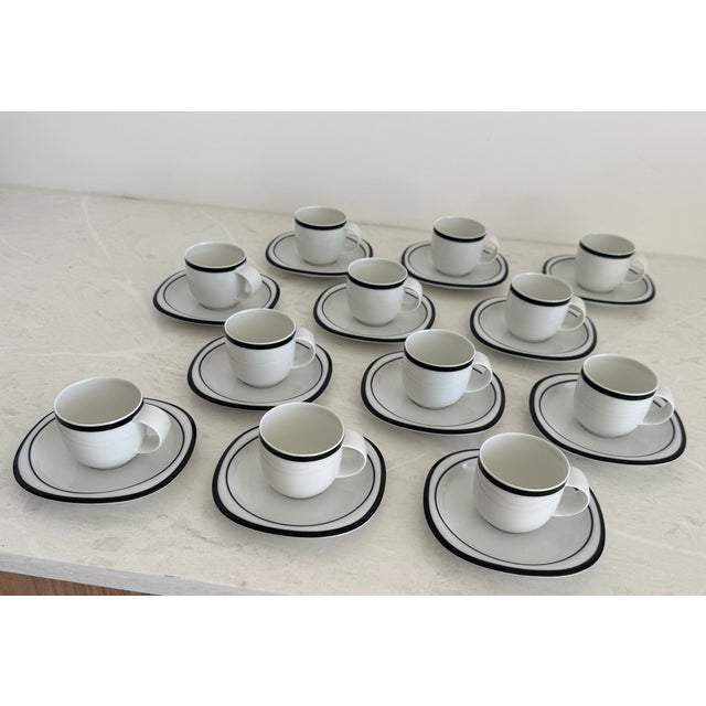 Stone 1970s Rosenthal Suomi Anthracite by Timo Sarpaneva 104 Pieces Service for 12 For Sale - Image 7 of 10