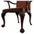 Antique 19th Century English Mahogany Open Armchair with Claw Feet For Sale - Image 13 of 15