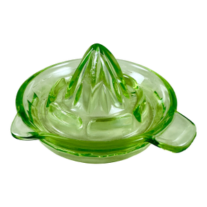 1930s Uranium Glass Citrus Reamer or Juicer