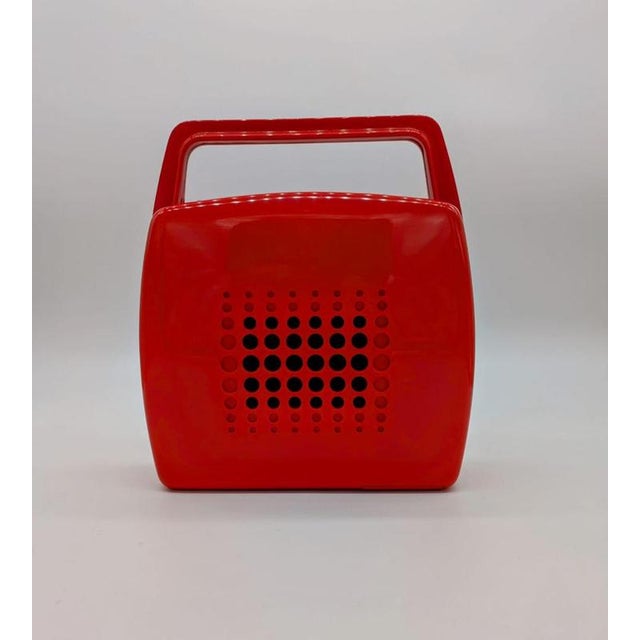 Red Penny Record Player by Mario Bellini for MusicalNastro. Italy, 1980s For Sale - Image 10 of 14