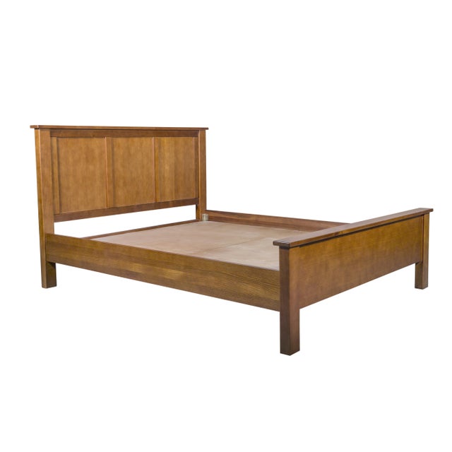 Mission Mission Oak Panel Bed - Michael's Cherry For Sale - Image 3 of 7