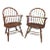 Pair of Antique Oak Sack Back Windsor Armchairs 19th Century For Sale