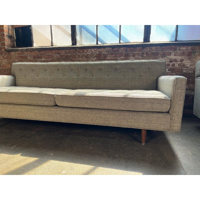 Finn Juhl Rare 'Model 9316' Sofa for Baker in Original Wool Fabric by Knoll, 1950's For Sale In Chicago - Image 6 of 10