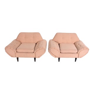 Atomic Club Chairs- A Pair For Sale