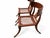 A striking set of six custom-made Klismos dining chairs with a warm walnut finish. Each chair pairs a broad, gently curved...