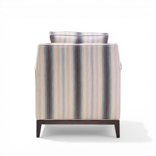 Edward Wormley for Dunbar Mid Century Mahogany Lounge Chairs - Pair For Sale - Image 9 of 12