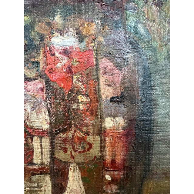 Jean-Louis Berger, Beau Bouquet, Oil on Canvas, Framed For Sale - Image 6 of 14