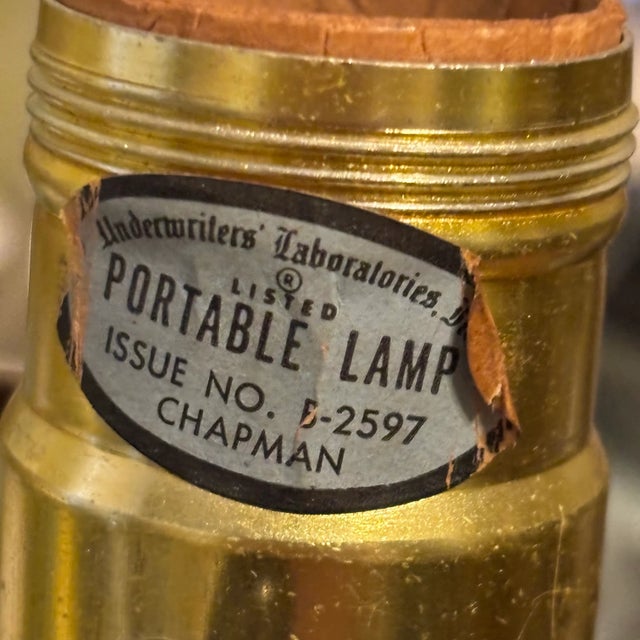 Vintage Chapman Ginger Jar Table Lamp W/ Basketweave Motif For Sale - Image 14 of 18