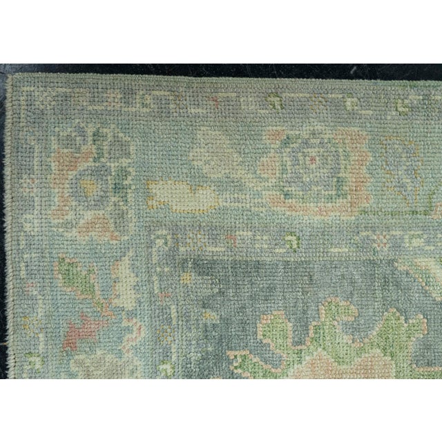 Turkish Oushak Rug 2'11" x 9'11" #19121 For Sale - Image 4 of 8