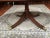 Coffee Table Oval Pedestal Inlaid Cherry Mahogany Vintage For Sale In Seattle - Image 6 of 6