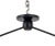 Jason Miller for Roll and Hill "Modo Linear" Pendant Lamp, the patinated black aluminum support with two white glass...