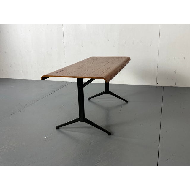 Auping Mid-Century Modernist Teak and Metal Coffee Table by Friso Kramer for Auping, 1960s For Sale - Image 4 of 8