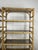 Boho Chic Italian Bamboo and Wicker Bookcases with Glass Shelves, 1970s, Set of 2 For Sale - Image 3 of 9