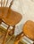 Brown Vintage Ethan Allen Heirloom Nutmeg Maple Colonial Early American Pub Style Swivel Barstool With Metal Footrest- A Pair For Sale - Image 8 of 12