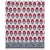 2020s Hana Twin Red/Teal Flat Sheet For Sale - Image 5 of 5